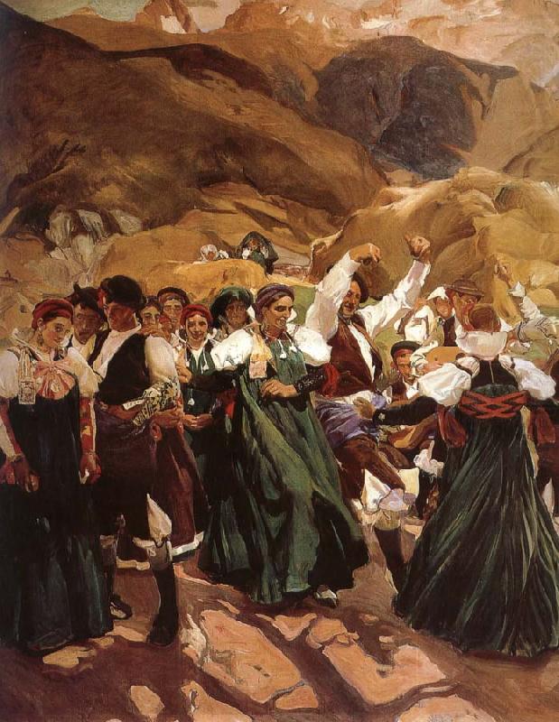 Huo Da folk dance Aragon, Joaquin Sorolla